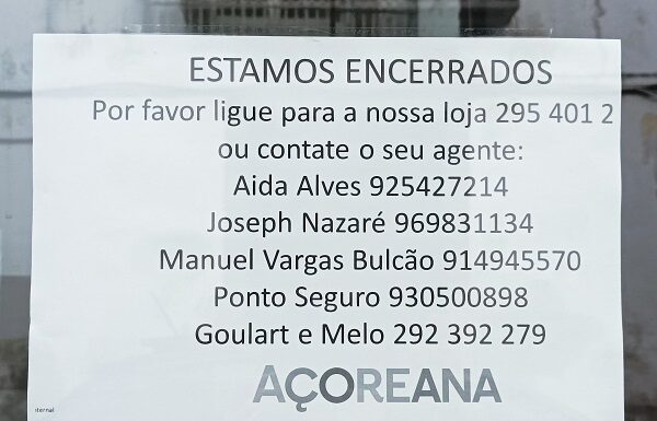 Agencia da Açoreana na Horta fechou