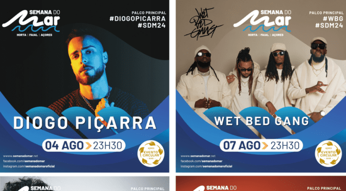 Semana do Mar 2024 | WBG, Delfins, Diogo Piçarra e Insert Coin são alguns dos nomes já divulgados