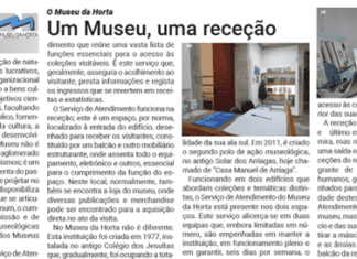O Museu da Horta apresenta | Um Museu, uma receção