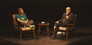 MiratecArts atribui Prémio Atlante ao escritor Valter Hugo Mãe Terry Costa em conversa com Valter Hugo Mãe