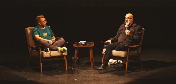 DR/Duarte Jorge Sousa Terry Costa em conversa com Valter Hugo Mãe