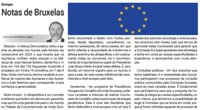 Europa | Notas de Bruxelas