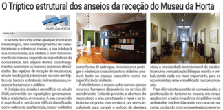 O Tríptico estrutural dos anseios da receção do Museu da Horta