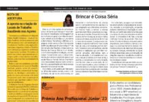 Página da Responsabilidade da Delegação Regional dos Açores da Ordem dos Psicólogos Portugueses
