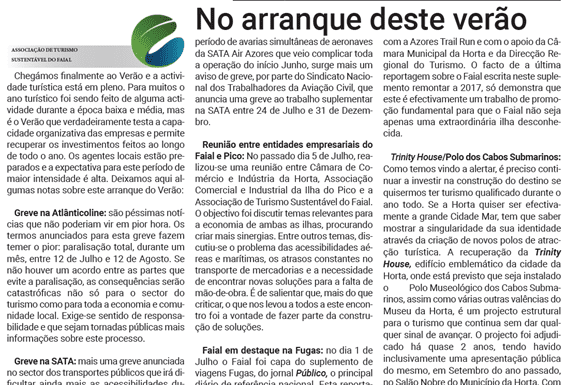 ATSF | No arranque deste verão
