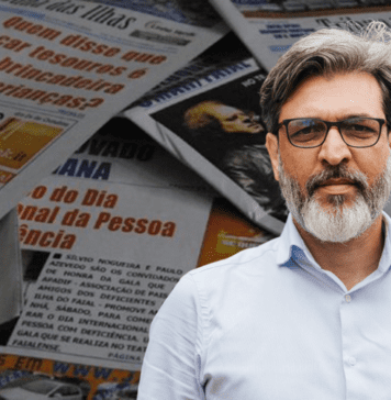 Beatas, escavadoras e árvores abatidas