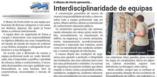 O Museu da Horta apresenta… Interdisciplinaridade de equipas