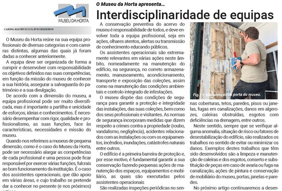 O Museu da Horta apresenta… Interdisciplinaridade de equipas
