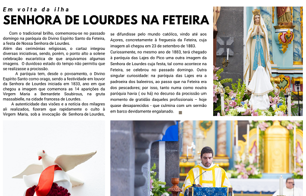 Em volta da ilha | Senhora de Lourdes na Feteira