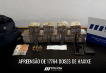 Madalena do Pico – PSP apreende de 17764 doses de Haxixe