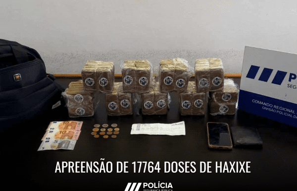 Madalena do Pico – PSP apreende de 17764 doses de Haxixe