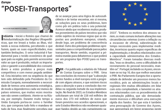 Europa | “POSEI-Transportes”