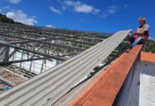 Empreitada | Junta da Conceição retirou as telhas do pavilhão do Fayal