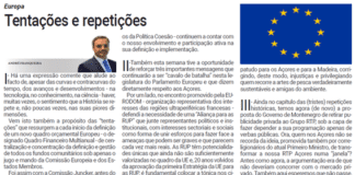 Europa | Tentações e repetições