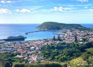 Navios de cruzeiro | Faial na rota de estreia do ultraluxuoso “Silver Whisper”