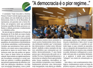“A democracia é o pior regime…”