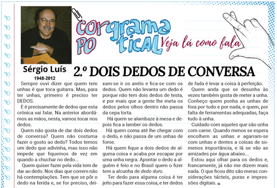 Corpo Gramatical | 2.º Dois Dedos De Conversa