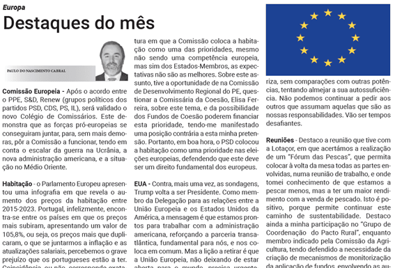 Europa | Destaques do mês