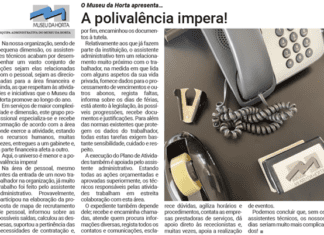 O Museu da Horta apresenta… | A polivalência impera!