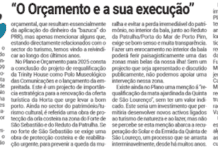 “O Orçamento e a sua execução”