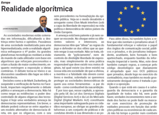 Europa | Realidade algorítmica