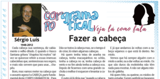 Corpo Gramatical | 4.º Fazer a Cabeça