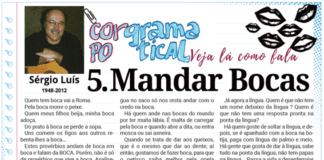 Corpo Gramatical | 5.º Mandar Bocas