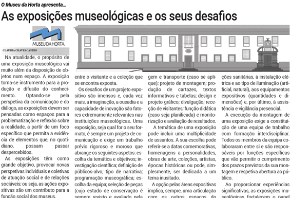 O Museu da Horta apresenta… As exposições museológicas e os seus desafios