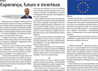 Europa | Esperança, futuro e incerteza