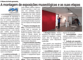 O Museu da Horta apresenta… | A montagem de exposições museológicas e as suas etapas 12:12 (há 3 horas) para Tribuna A polivalência impera!