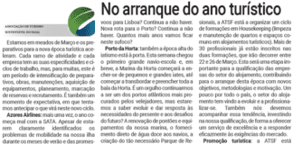 No arranque do ano turístico