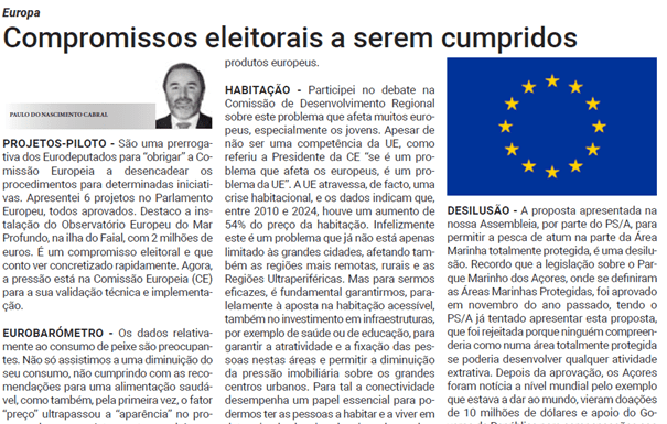 Europa | Compromissos eleitorais a serem cumpridos