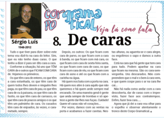 Corpo Gramatical | 8.º De caras
