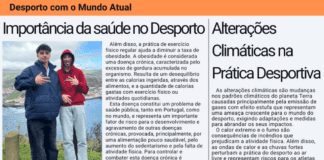Textos da Responsabilidade da turma do 11ºH do Curso Técnico de Desporto da Escola Secundária Manuel de Arriaga