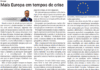 Europa | Mais Europa em tempos de crise