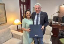Vice-Presidente do Governo recebeu em audiência Vice-Governadora de Santa Catarina