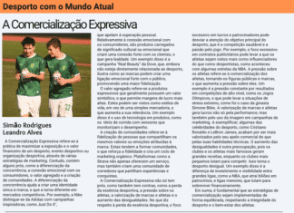 Textos da Responsabilidade da Turma do 11.º H do Curso Técnico de Desporto da Escola Secundária Manuel de Arriaga