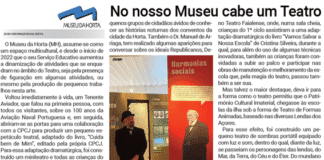 No nosso Museu cabe um Teatro