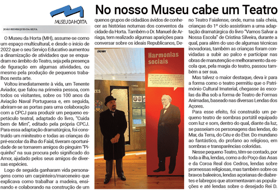 No nosso Museu cabe um Teatro