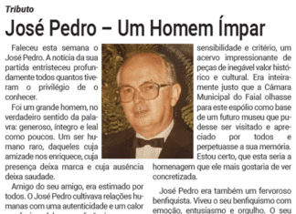 Tributo | José Pedro – Um Homem Ímpar