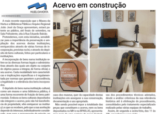 Acervo em construção