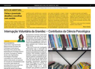 Página da Responsabilidade da Delegação Regional dos Açores da Ordem dos Psicólogos Portugueses