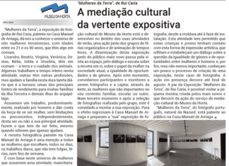 “Mulheres da Terra”, de Rui Caria | A mediação cultural da vertente expositiva