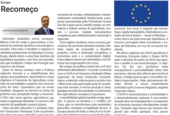 Europa | Recomeço