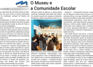 O Museu e a Comunidade Escolar