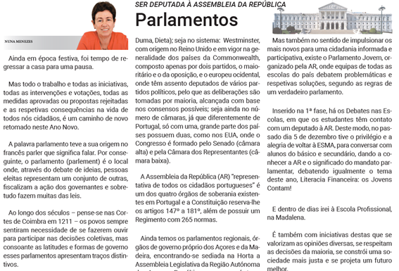Ser Deputada À Assembleia da República | Parlamentos