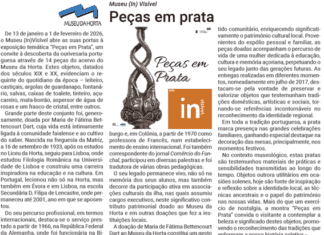 Museu (In) Visível | Peças em prata