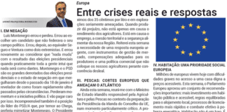 Europa Entre crises reais e respostas políticas