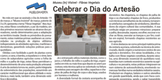Museu (In) Visível – Fibras Vegetais | Celebrar o Dia do Artesão