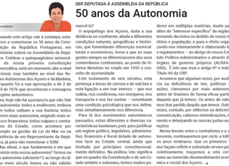 Ser Deputada à Assembleia da República | 50 anos da Autonomia